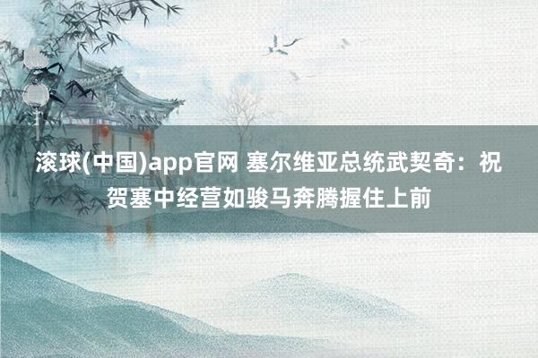 滚球(中国)app官网 塞尔维亚总统武契奇：祝贺塞中经营如骏马奔腾握住上前