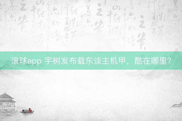 滚球app 宇树发布载东谈主机甲,酷在哪里?