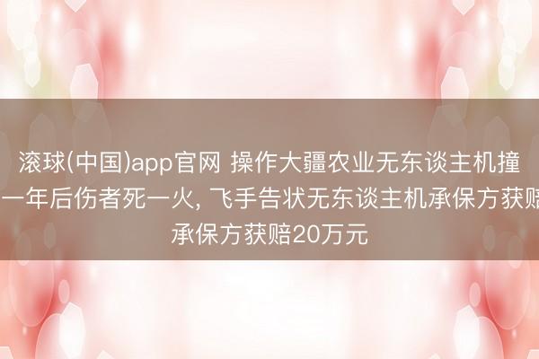 滚球(中国)app官网 操作大疆农业无东谈主机撞到雇工， 一年后伤者死一火， 飞手告状无东谈主机承保方获赔20万元
