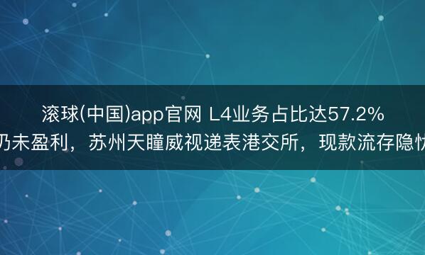 滚球(中国)app官网 L4业务占比达57.2%仍未盈利,苏州天瞳威视递表港交所,现款流存隐忧