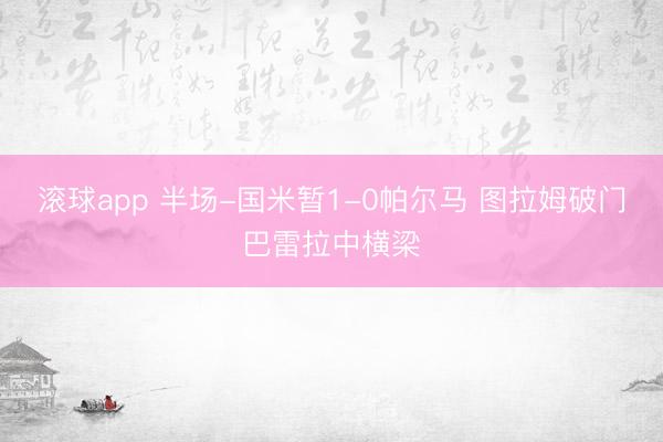 滚球app 半场-国米暂1-0帕尔马 图拉姆破门巴雷拉中横梁